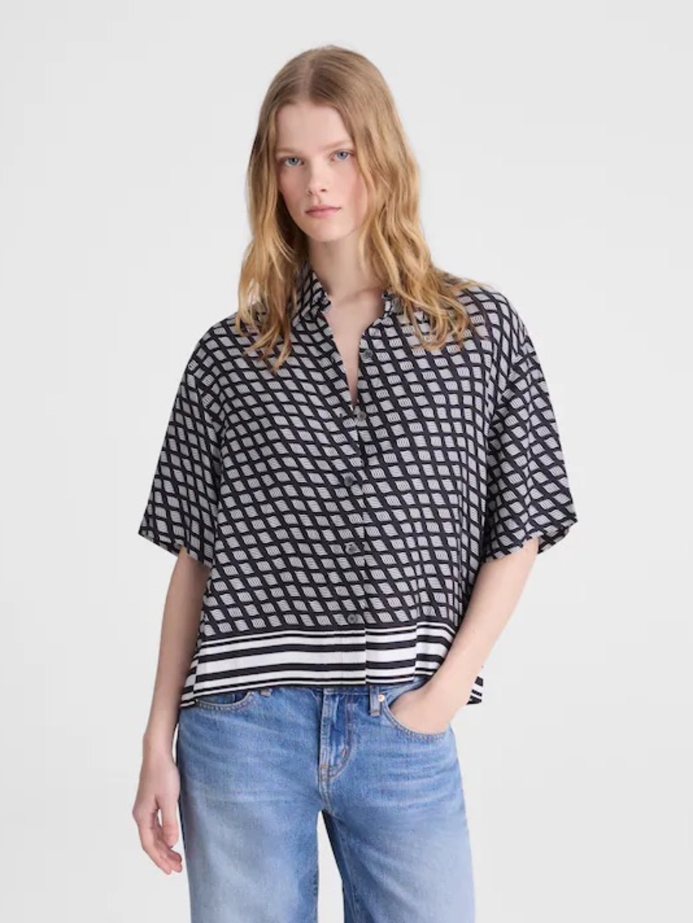 Madewell Patch-Pocket Boxy Shirt